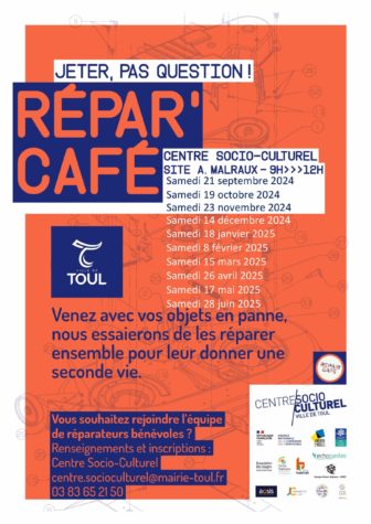 Répar'Café - Toul (15 mars 2025)